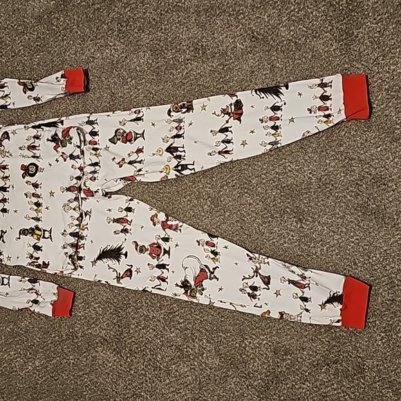 Pottery Barn Dr Suess Grinch Christmas Pajamas Kids Size 14 - Picture 4 of 5